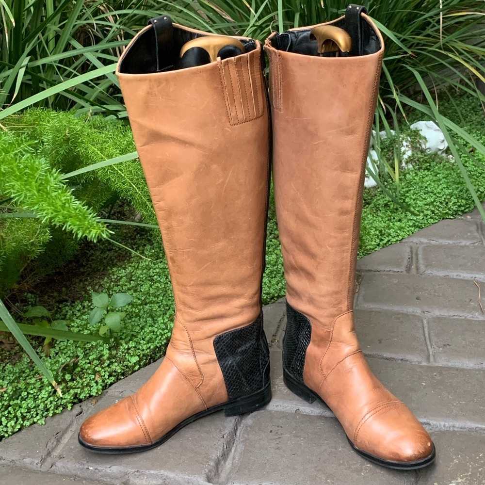 Sam Edelman Dara leather Riding Boot Women’s 6 EUC